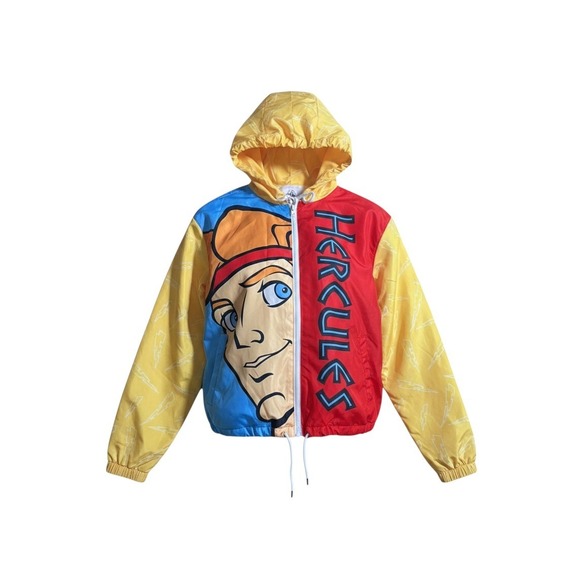 Disney Other - Disney Hercules Windbreaker Jacket Size M Multi Color Pegasus Graphic Full Zip